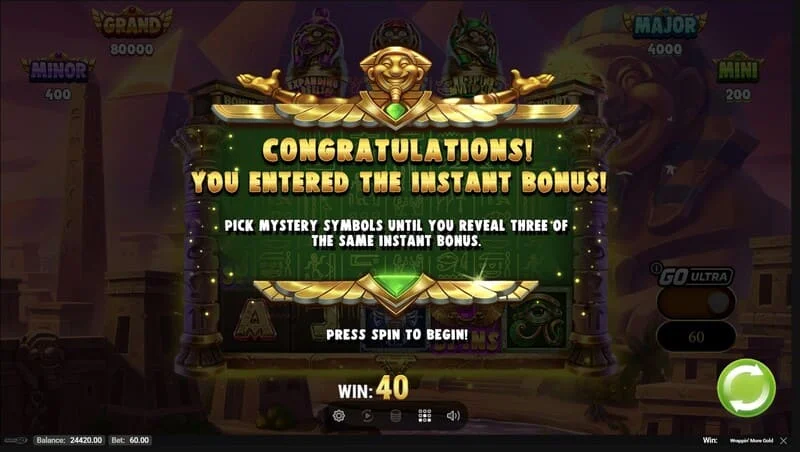 Wrappin' More Gold - Memulai Putaran Dalam Permainan