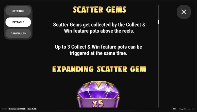 Wrappin' More Gold - Scatter Permata pada Gulungan